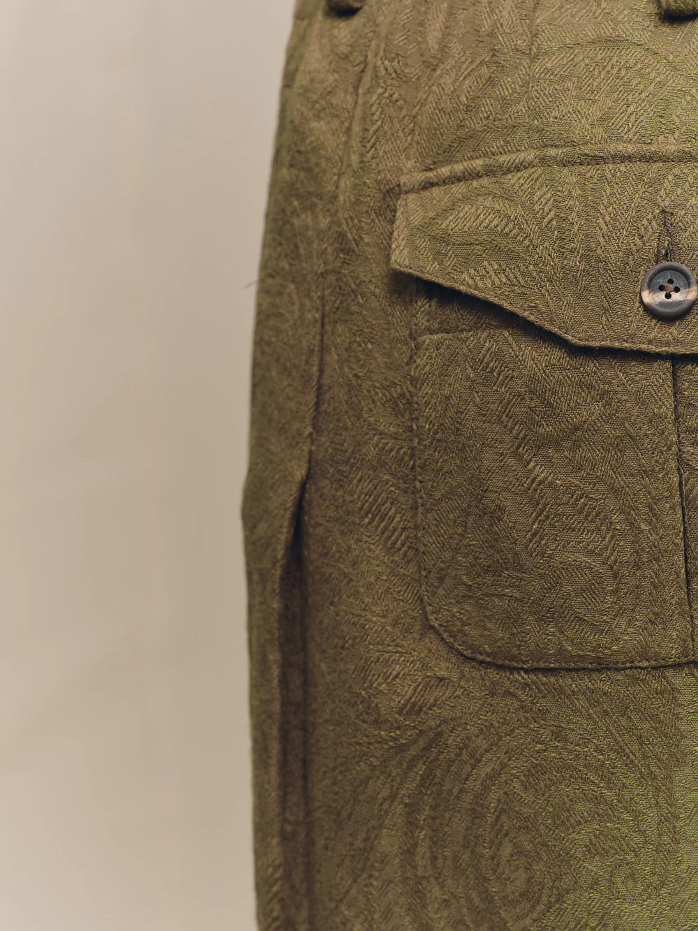 Jacquard Cropped Trousers