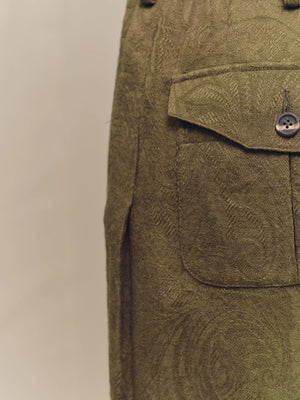 Jacquard Cropped Trousers