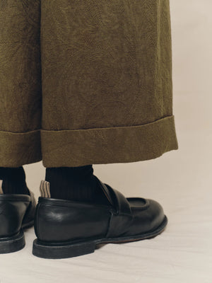 Jacquard Cropped Trousers