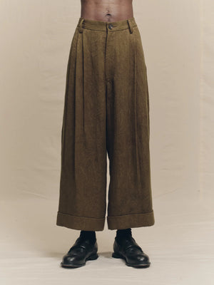 Jacquard Cropped Trousers