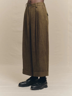 Jacquard Cropped Trousers