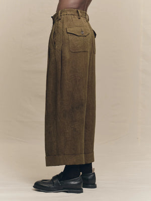 Jacquard Cropped Trousers