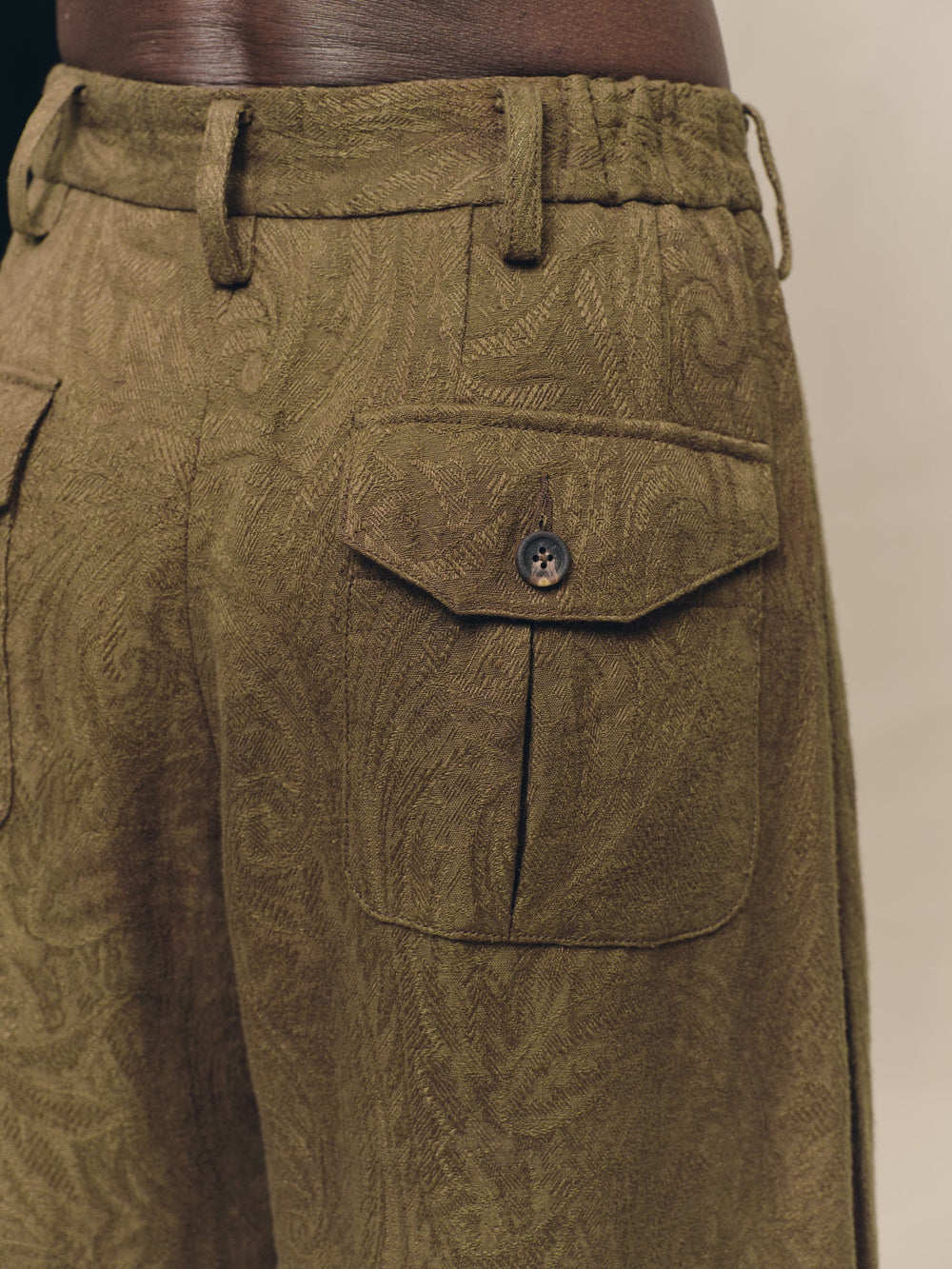 Jacquard Cropped Trousers