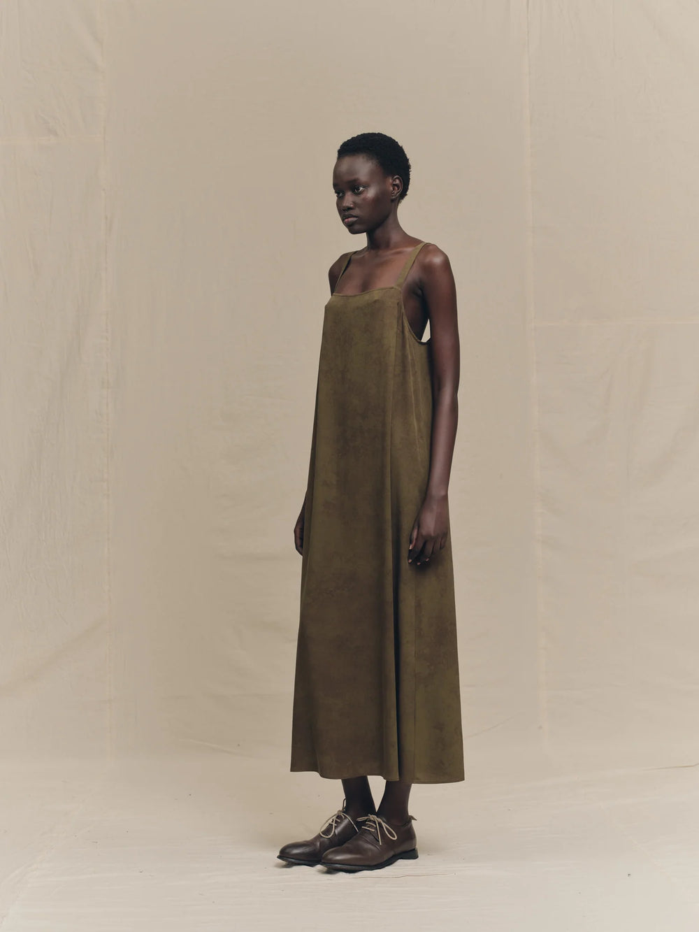 Sleeveless Silk Dress
