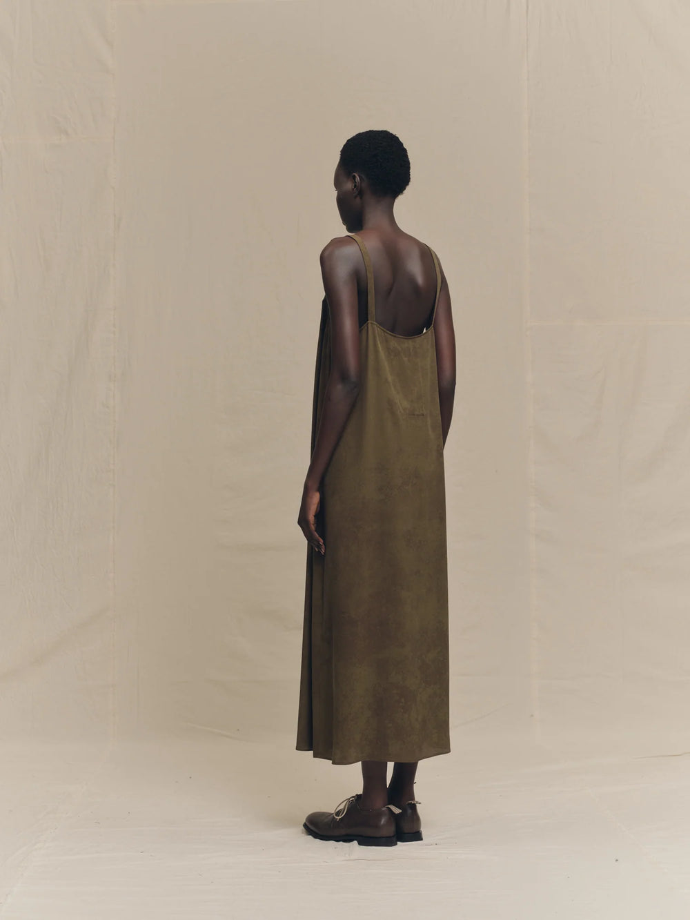 Sleeveless Silk Dress