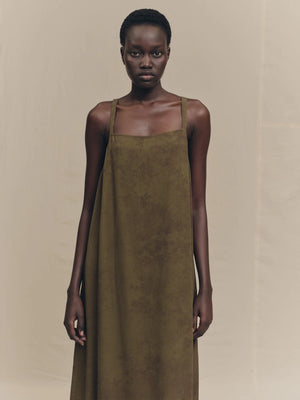 Sleeveless Silk Dress