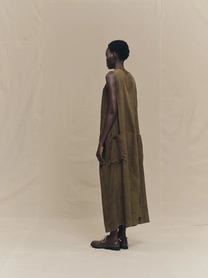 Sleeveless Gathered Dress