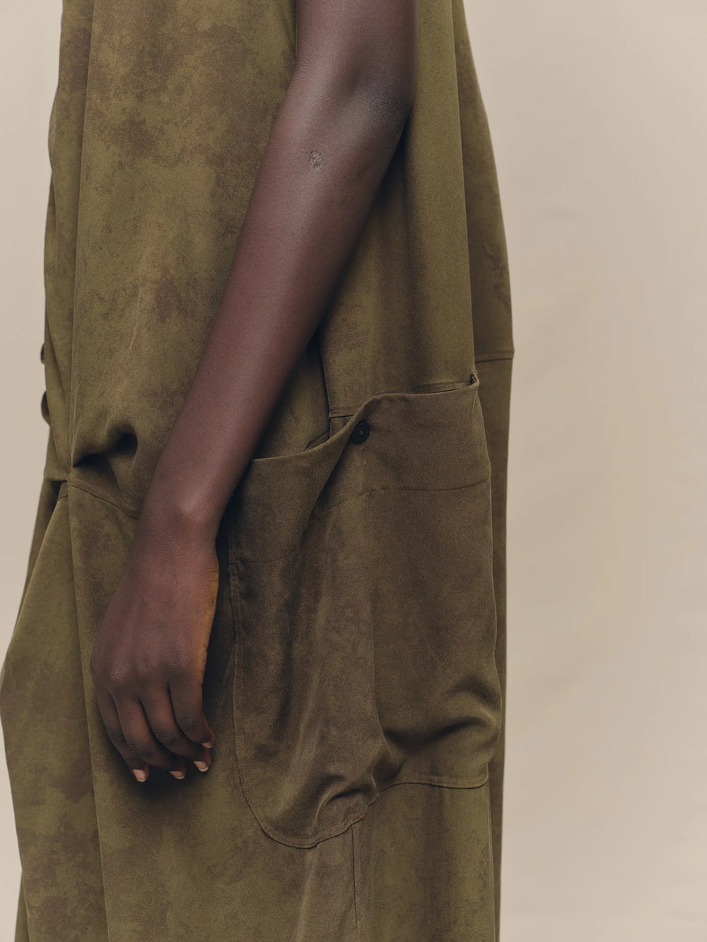 Sleeveless Gathered Dress