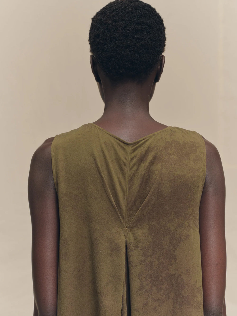 Sleeveless Gathered Dress