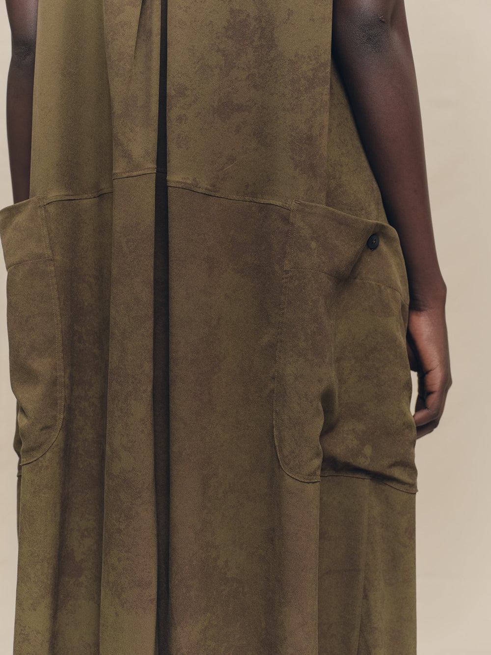 Sleeveless Gathered Dress