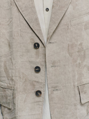 Double-Dyed Jacquard Three Button Blazer