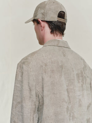 Double-Dyed Jacquard Three Button Blazer