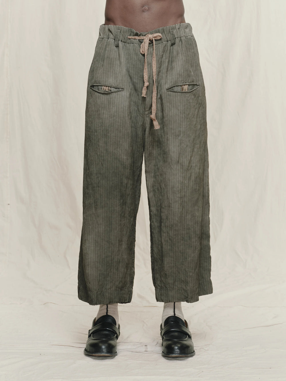 Striped Drawstring Trouser