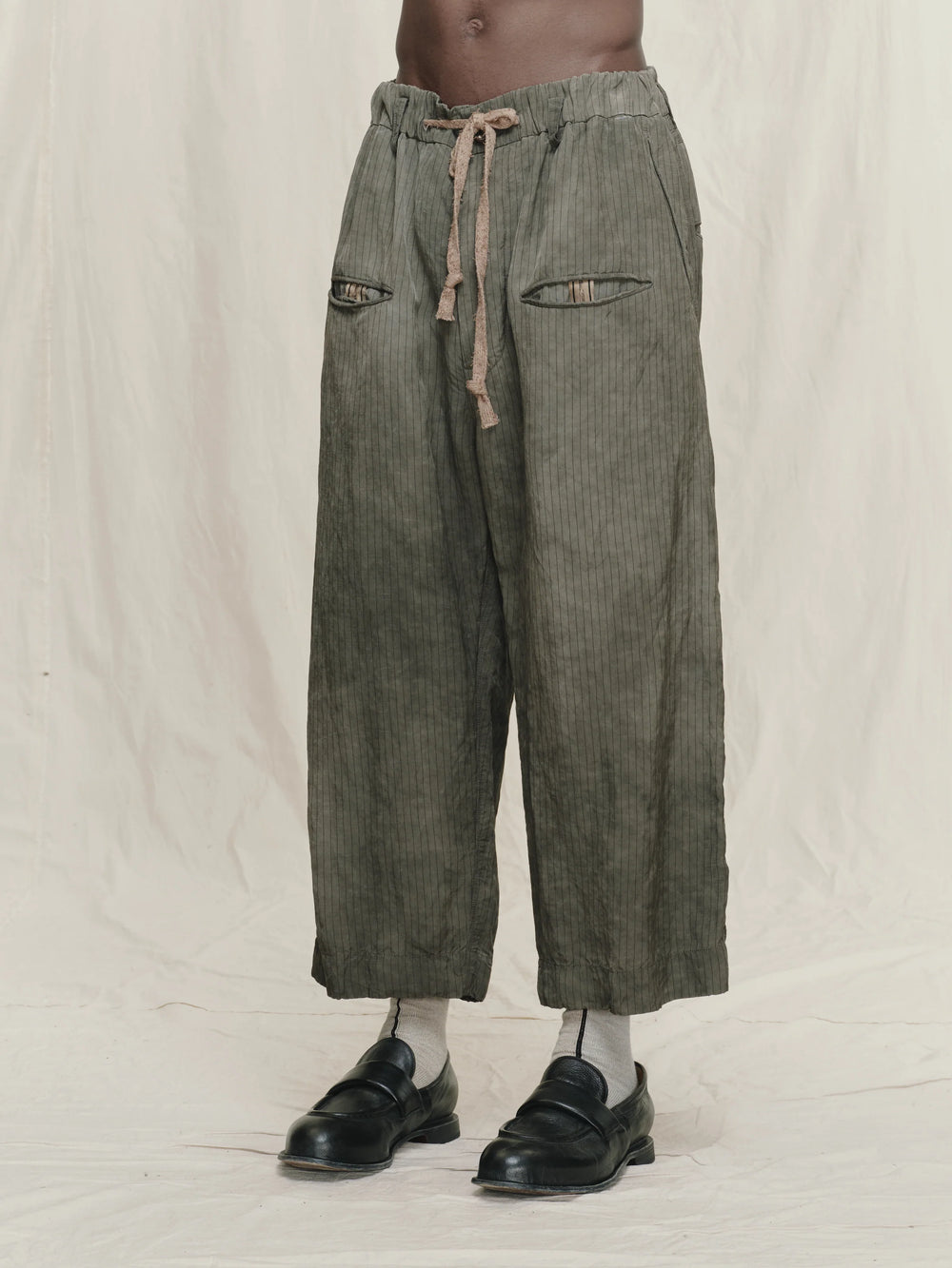 Striped Drawstring Trouser
