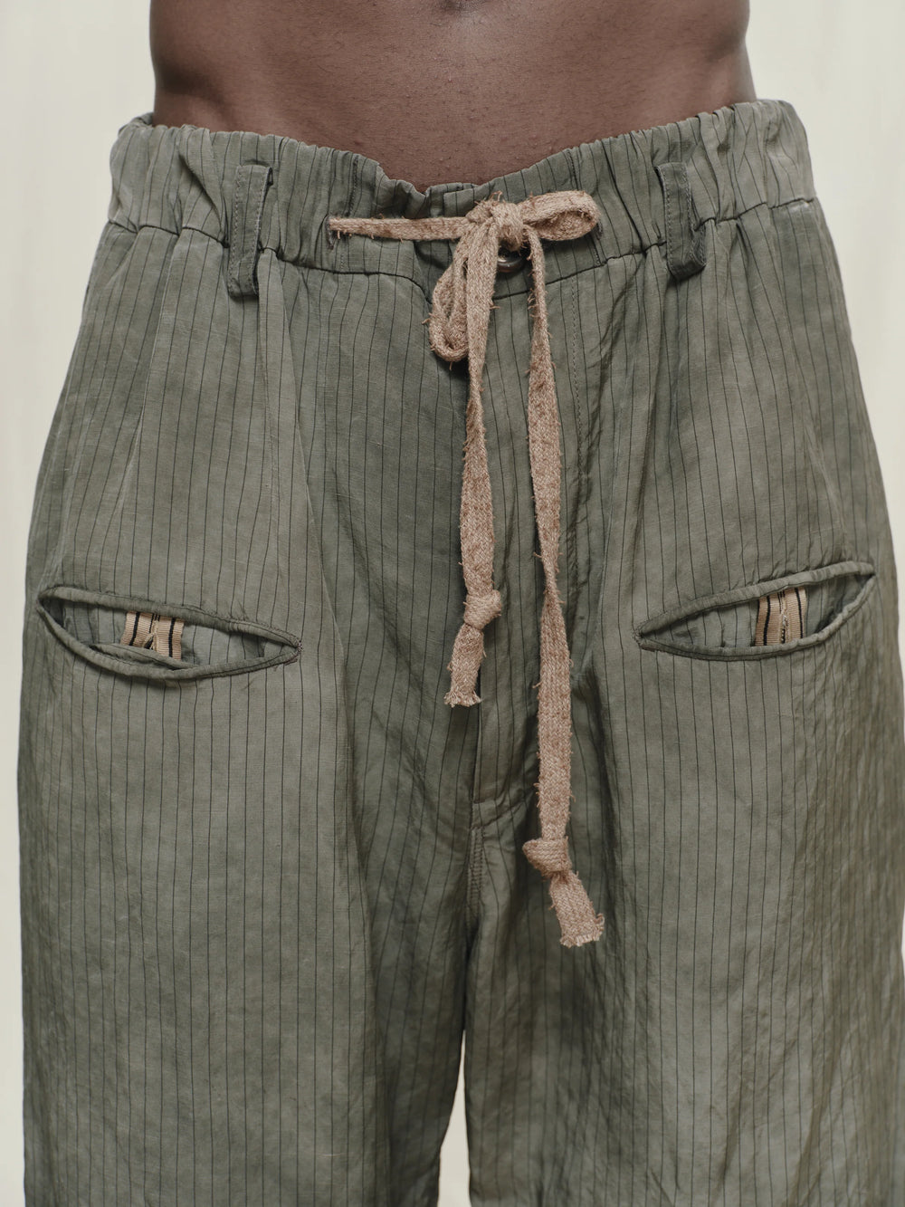 Striped Drawstring Trouser