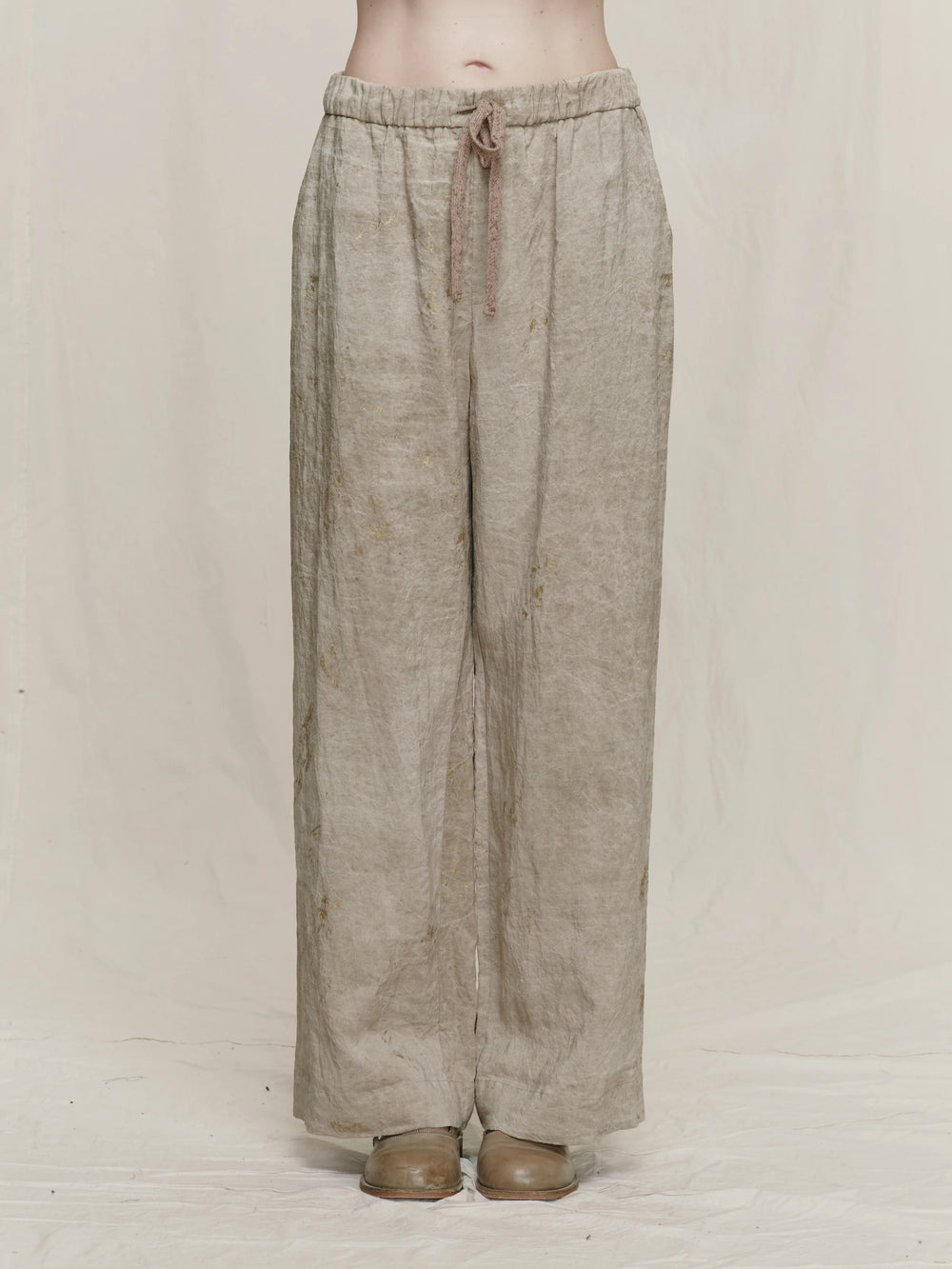 Gold Leaf Drawstring Trousers