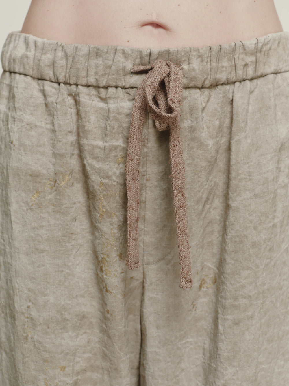 Gold Leaf Drawstring Trousers