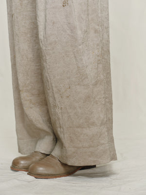 Gold Leaf High Waist Belted Trousers