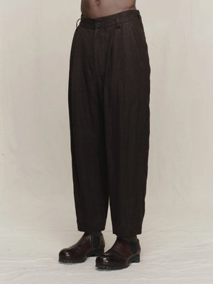 Drop Crotched Tapered Trousers