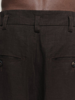Drop Crotched Tapered Trousers