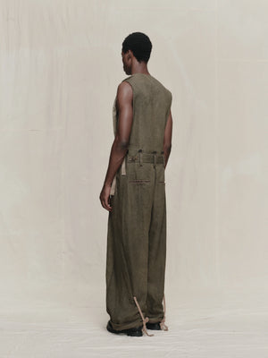 Rolled Up Wide Leg Trousers