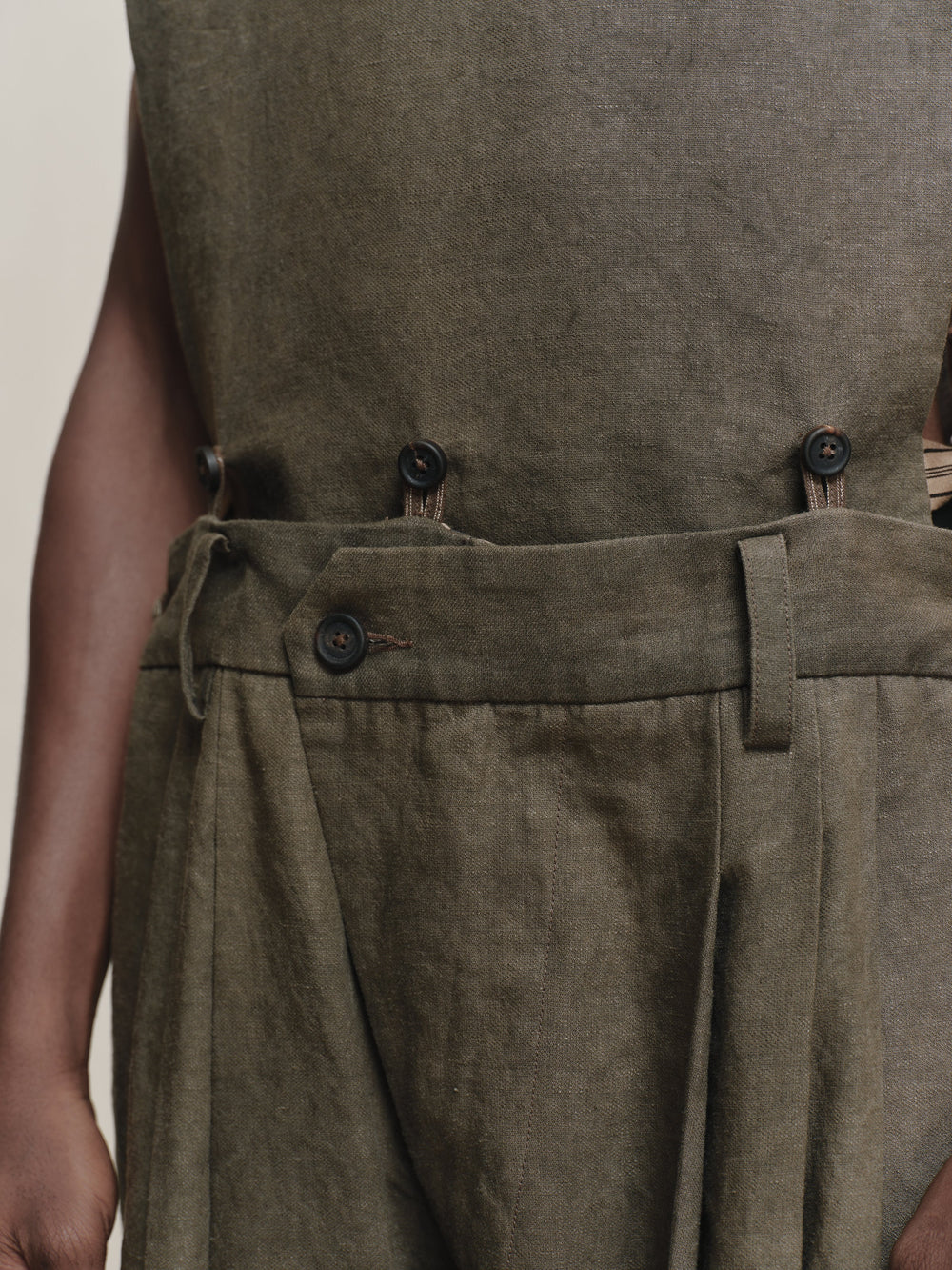 Rolled Up Wide Leg Trousers