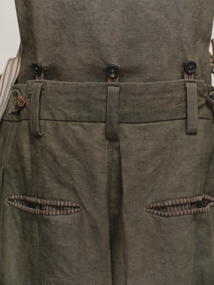 Rolled Up Wide Leg Trousers