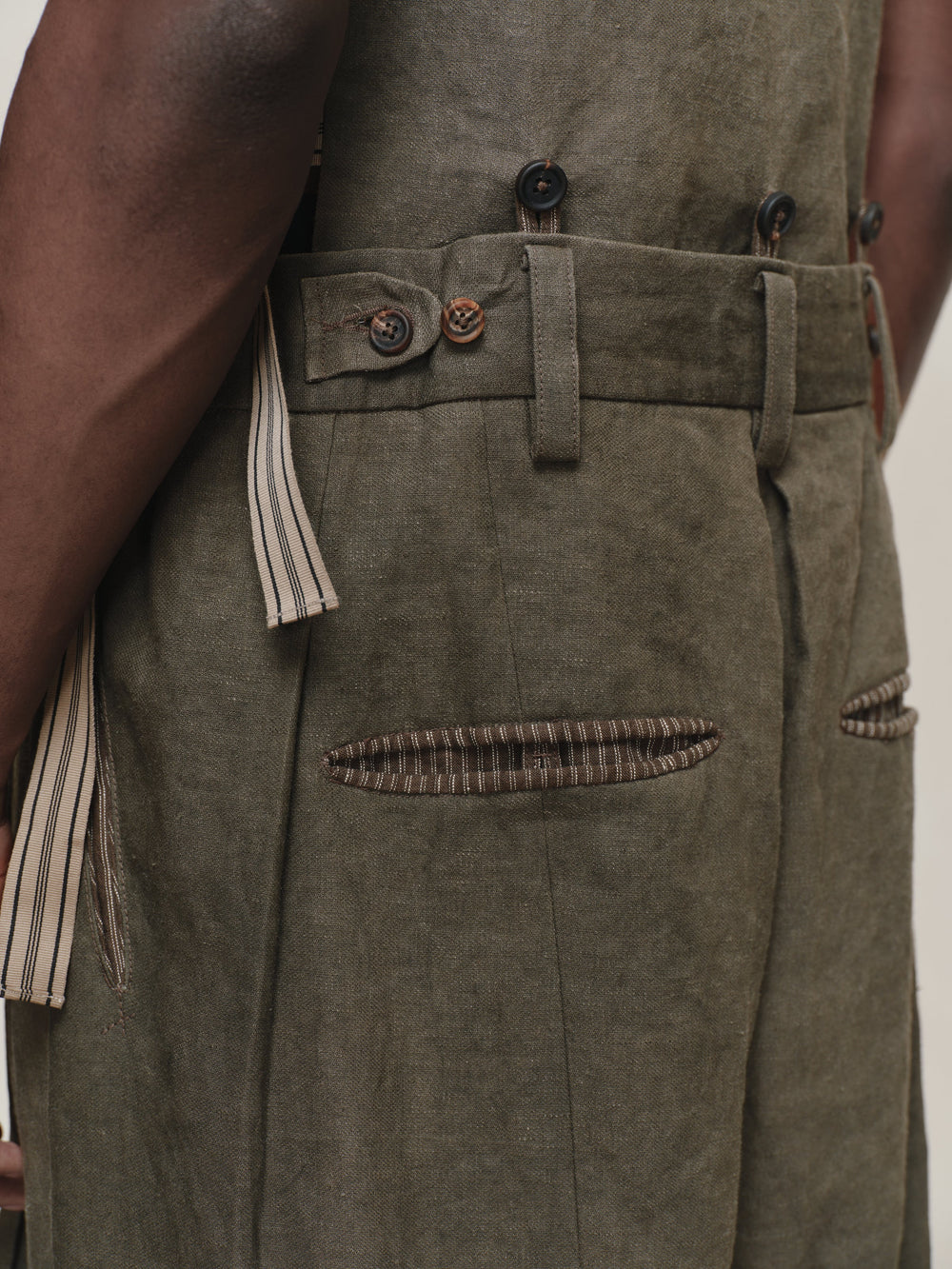 Rolled Up Wide Leg Trousers