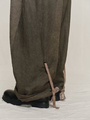 Rolled Up Wide Leg Trousers