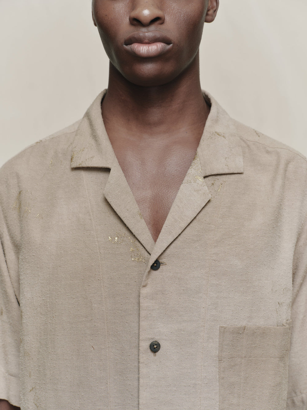 Gold Leaf Short Sleeve Pocket Shirt