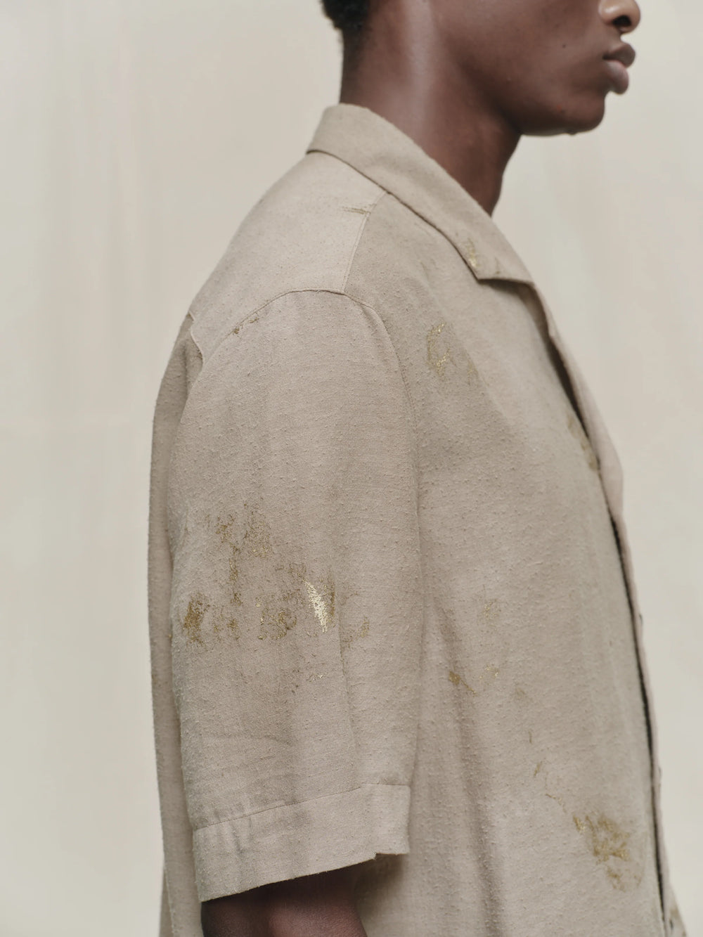 Gold Leaf Short Sleeve Pocket Shirt