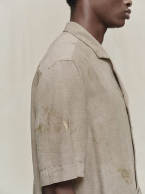 Gold Leaf Short Sleeve Pocket Shirt