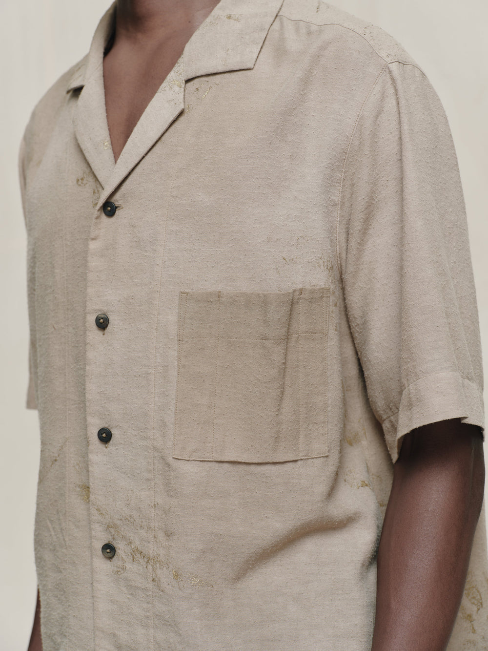 Gold Leaf Short Sleeve Pocket Shirt