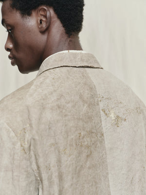Gold Leaf Notch Collar Three Button Blazer
