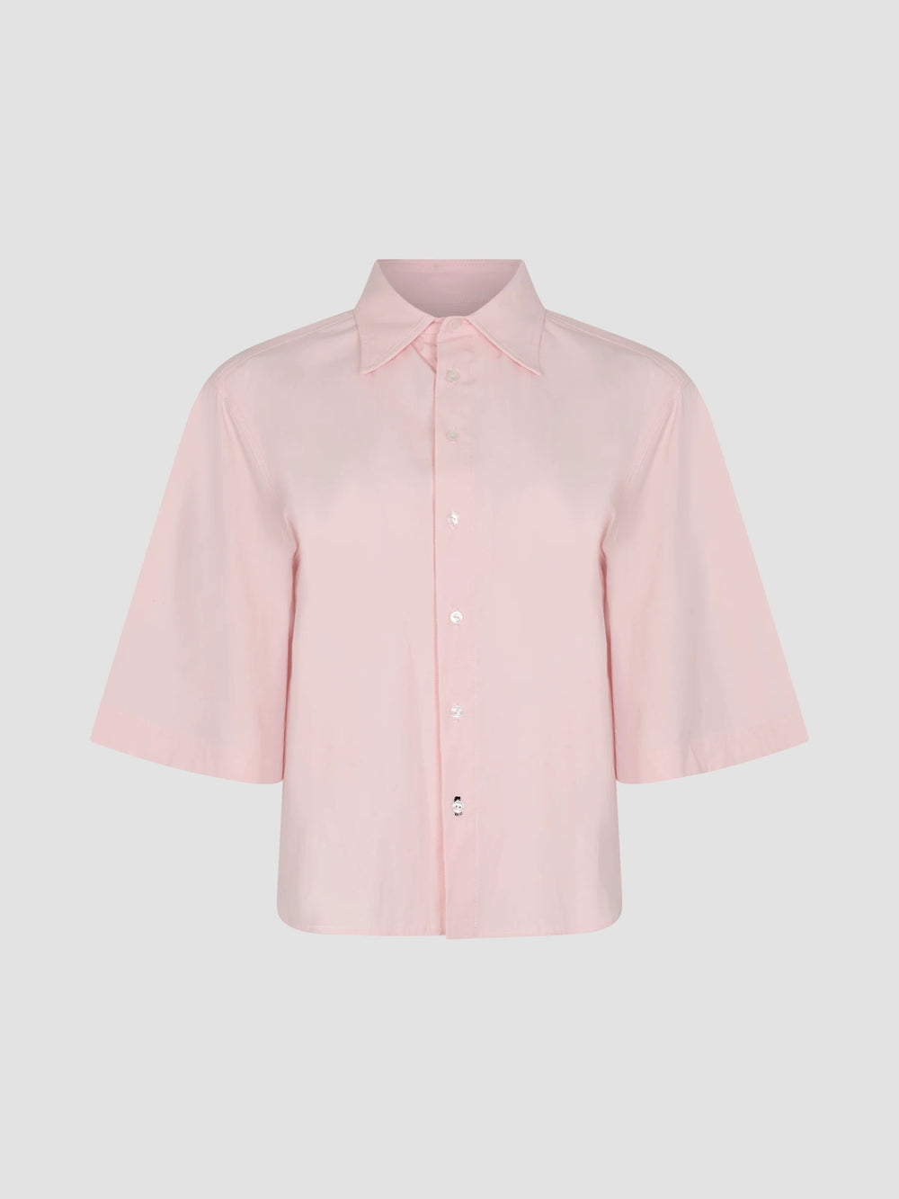 Crushed Cotton S/S Shirt Soft Pink