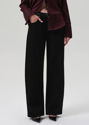 Ayla Baggy in Solid Black