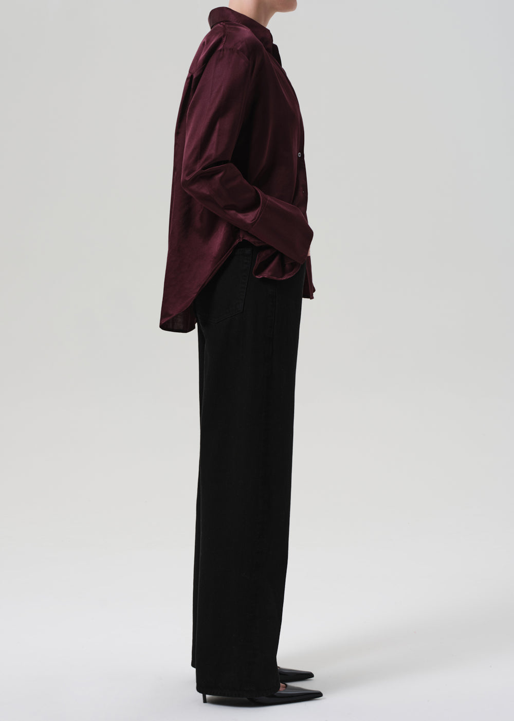 Ayla Baggy in Solid Black