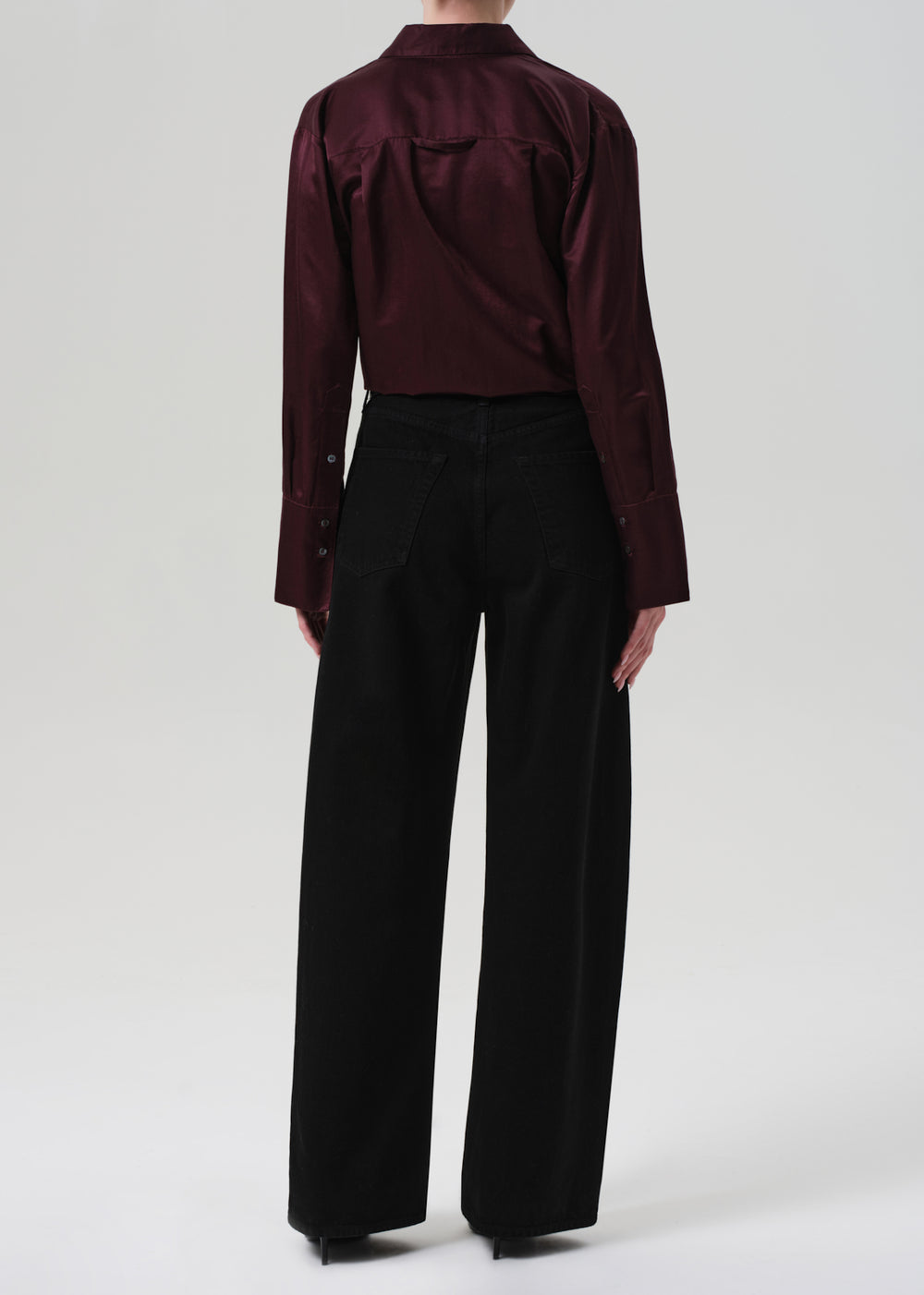 Ayla Baggy in Solid Black