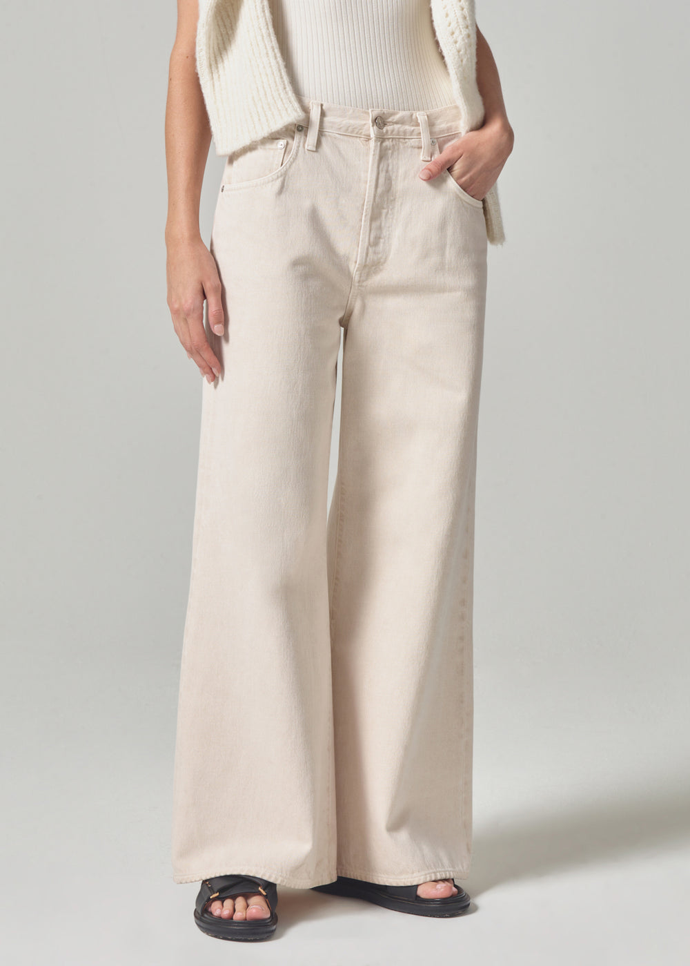 Beverly Low Slouch Boot in Almondette