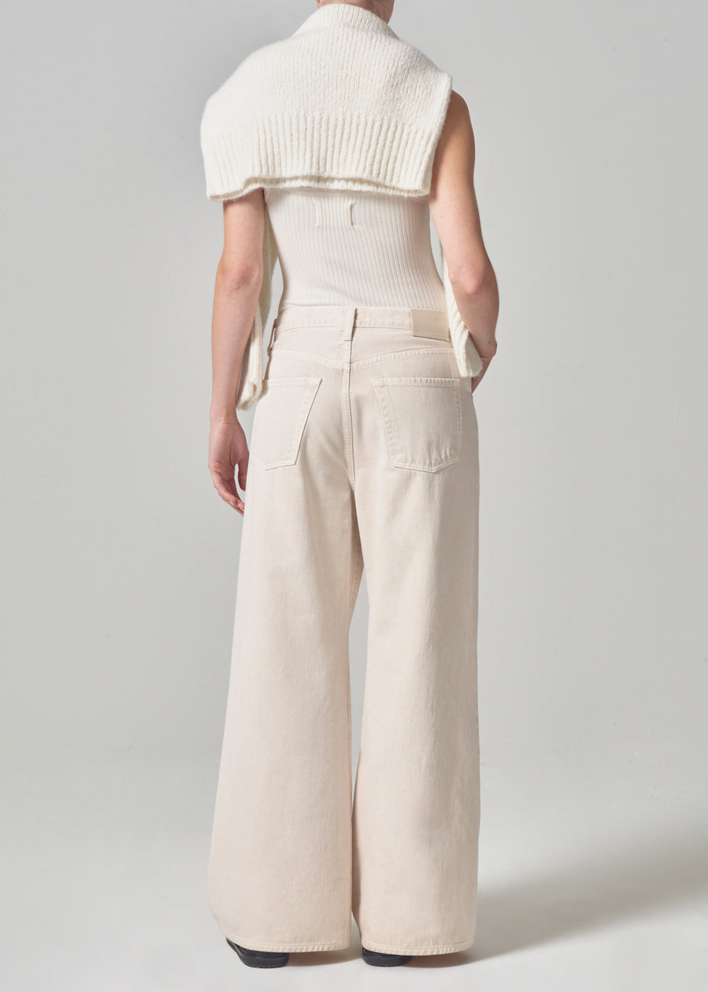 Beverly Low Slouch Boot in Almondette