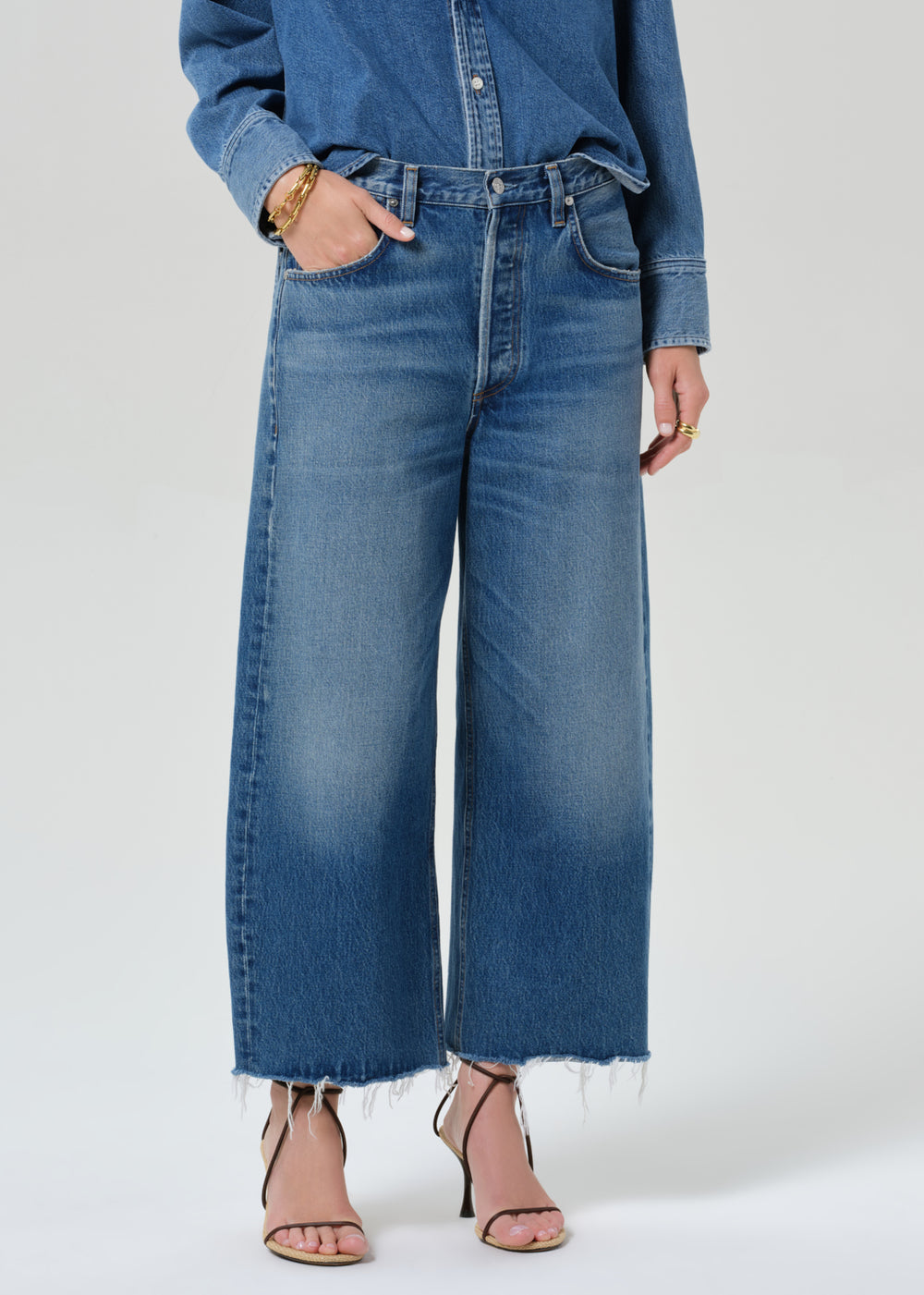 Ayla Raw Hem Crop Chaya