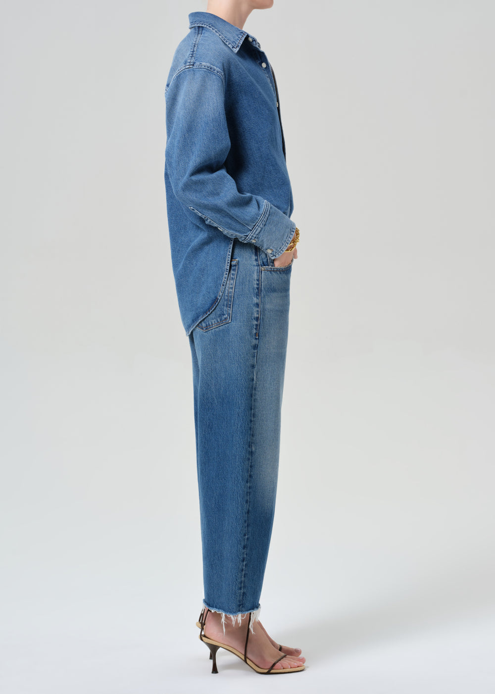 Ayla Raw Hem Crop Chaya