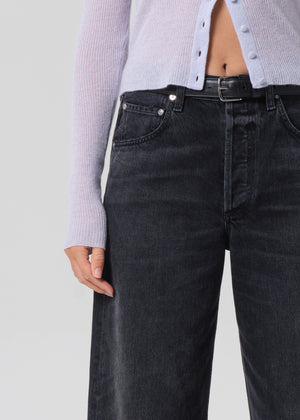 Ayla Raw Hem Crop in Bronson