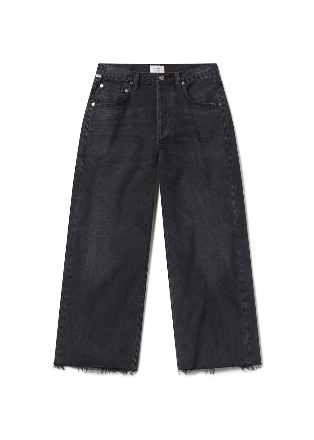 Ayla Raw Hem Crop in Bronson