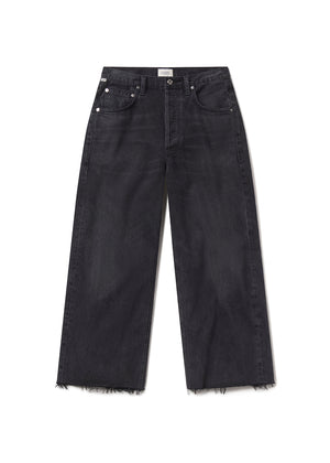 Ayla Raw Hem Crop in Bronson