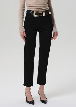 Caia High Rise Straight in Plush Black