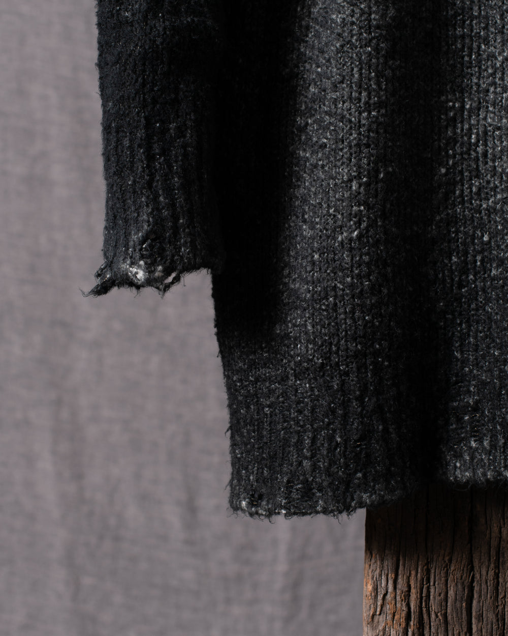 Woman Brushed Cotton Long Cardigan N/Nero