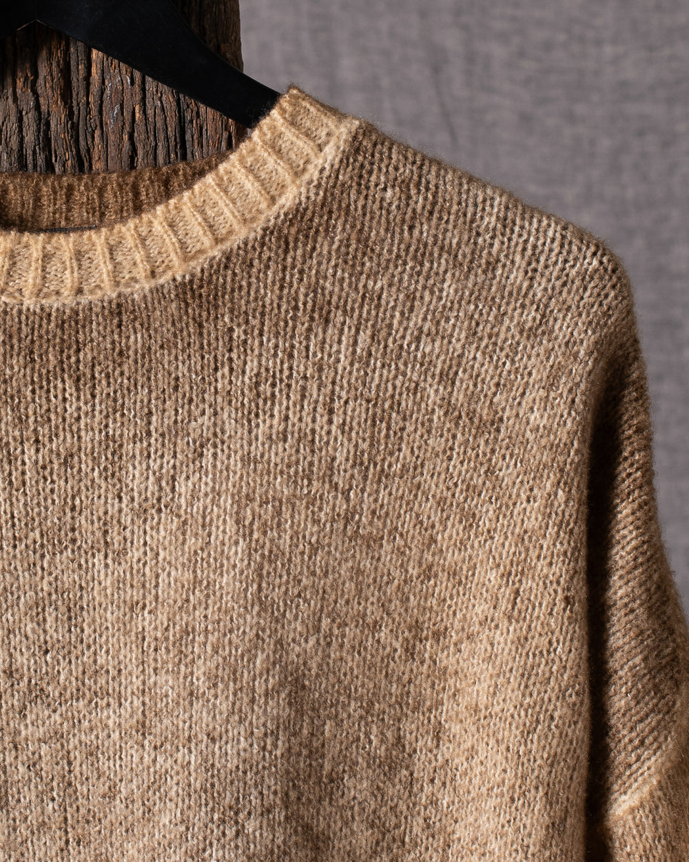 Woman Oversized Pullover with Slits Sughero