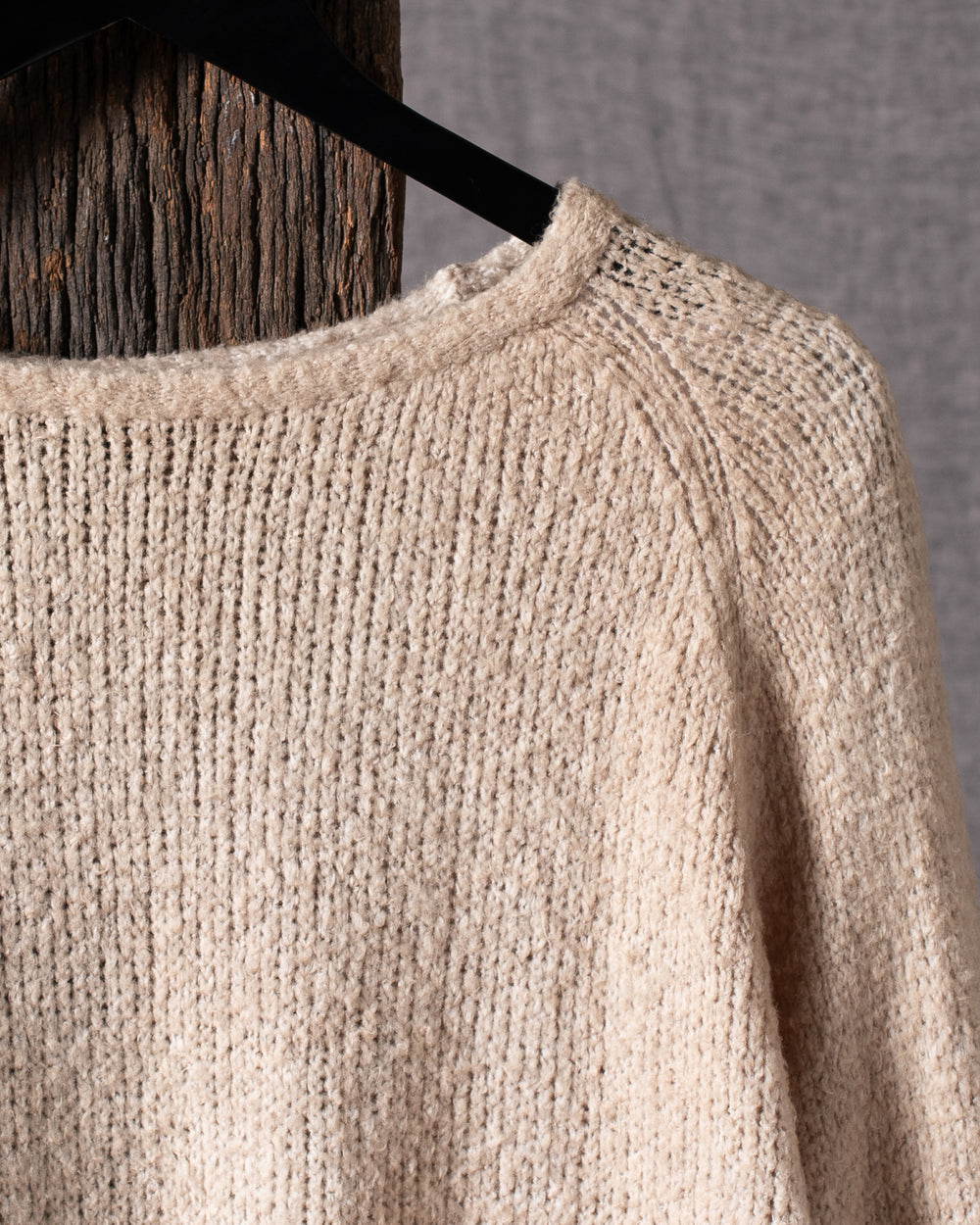 Woman Bi-Colour Brushed Cotton Pullover V00271