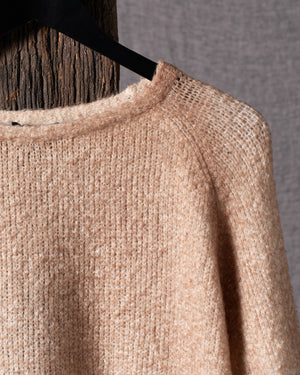 Woman Bi-Colour Brushed Cotton Pullover V01034